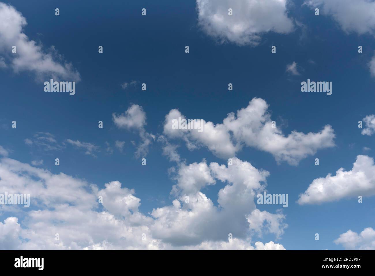 Fair weather clouds, Bavaria, Germany Stock Photo