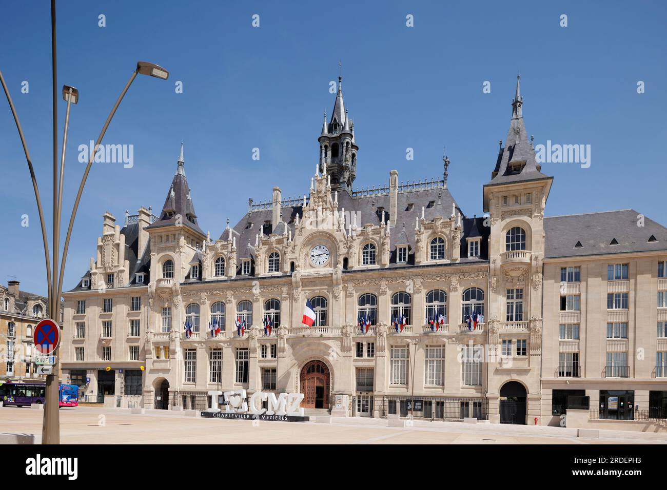 Hotel de Ville, Charleville-Mezieres Ardennes Grande Est France Stock ...