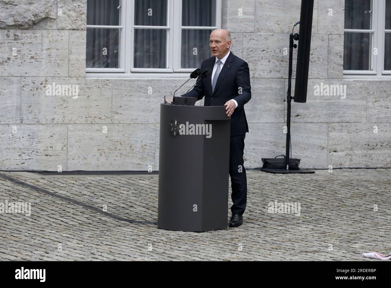 Berlin, Germany, July 20, 2023. Kai Wegner, the Governing Mayor of ...