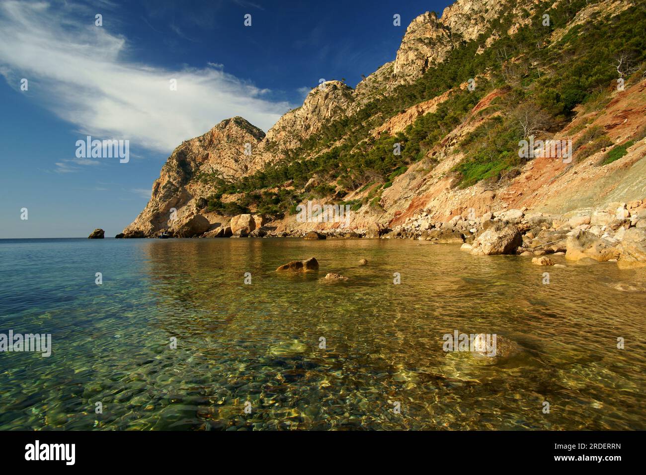 Cove en Basset. Sa Ratjada hill. Andratx. Balearic Islands. Spain. Stock Photo