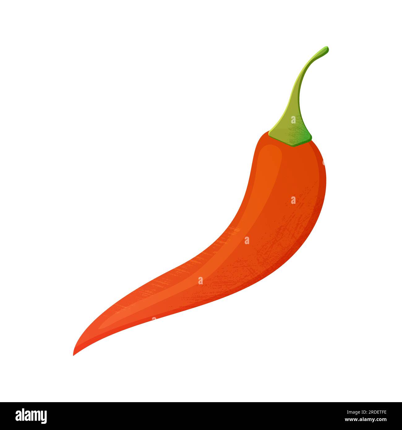 red chilli paprika red chilli pepper vector image white isolated background Stock Vector Image