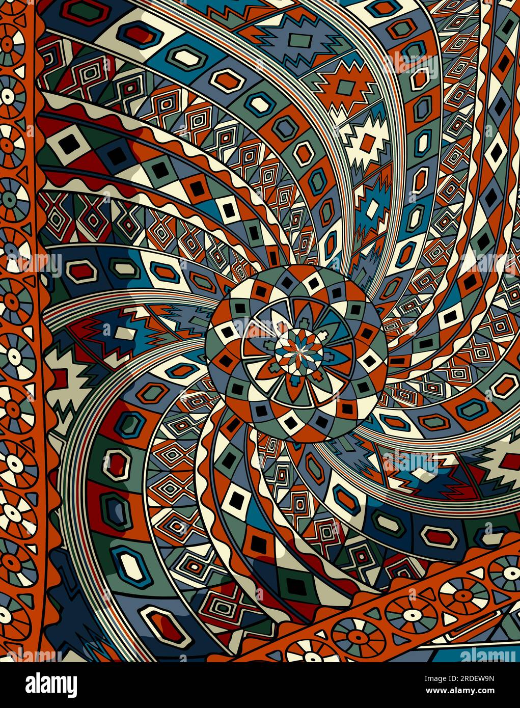 Tribal art background composition, vector illustration Stock Vector ...