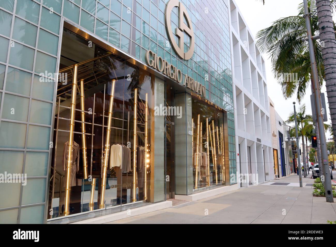 Giorgio Armani Store At Rodeo Drive In Beverly Hills California Stock Photo  - Download Image Now - iStock