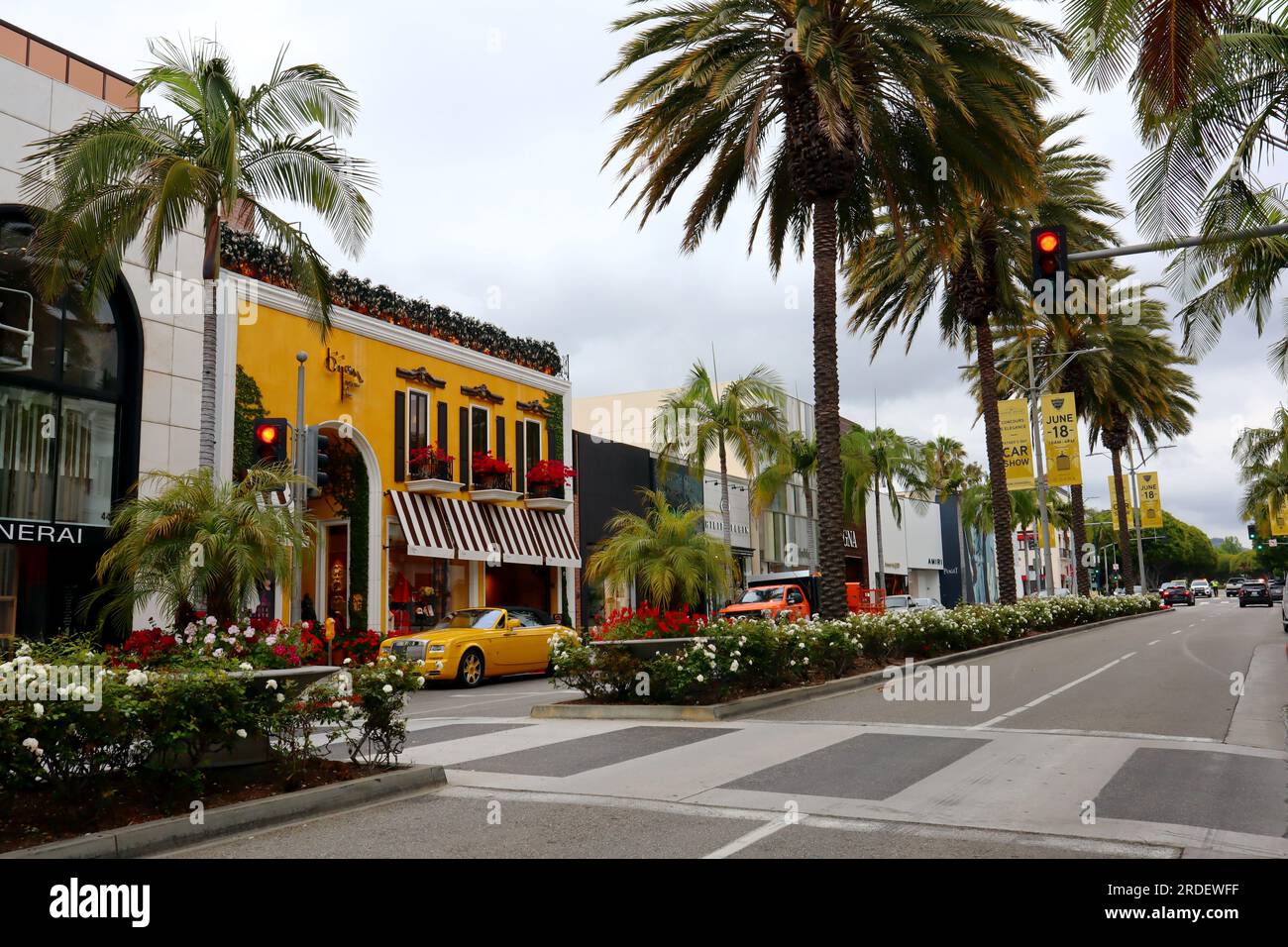 Rodeo Drive in Beverly Hills Editorial Image - Image of boutique, famous:  80810965