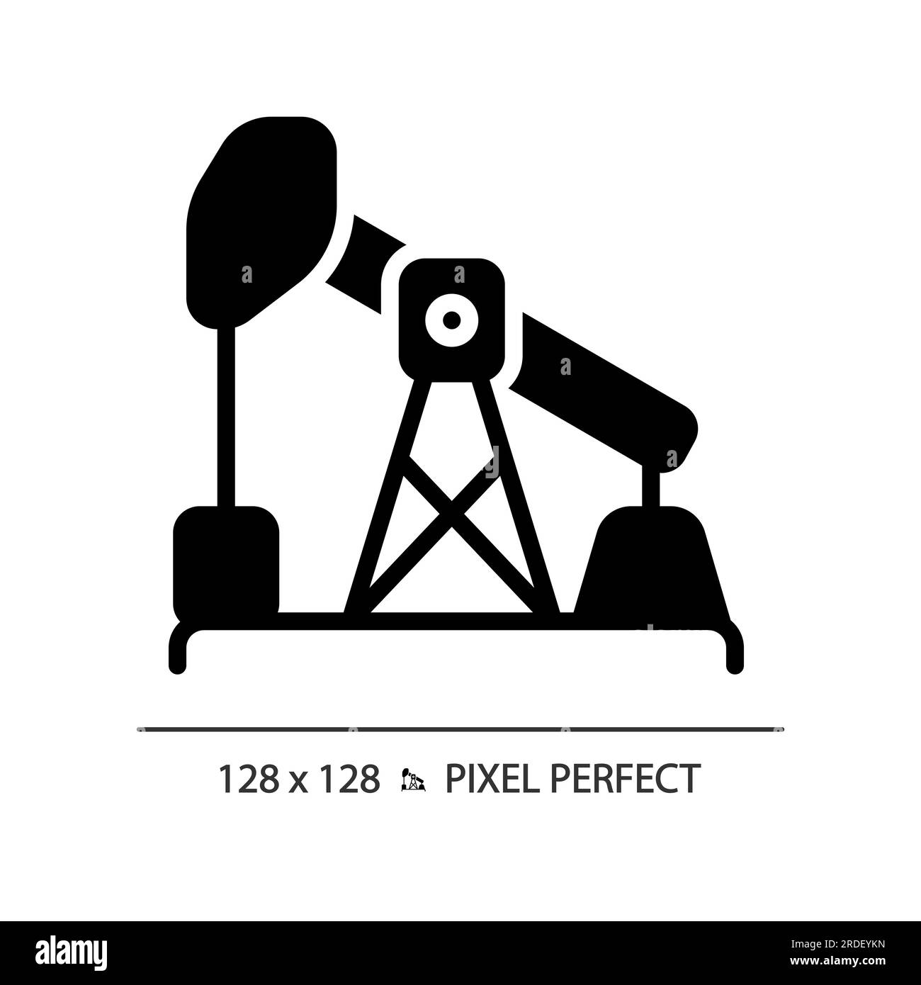 Oil pump black glyph icon Stock Vector Image & Art Alamy