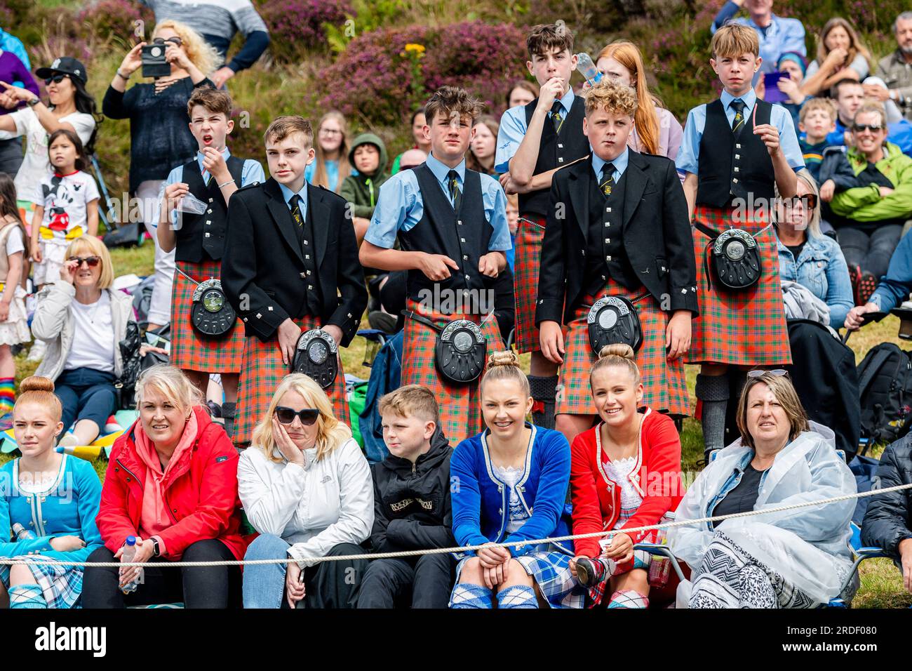 Scenes from Scottish town Tobermoray, the Inner Hebridean island hosts