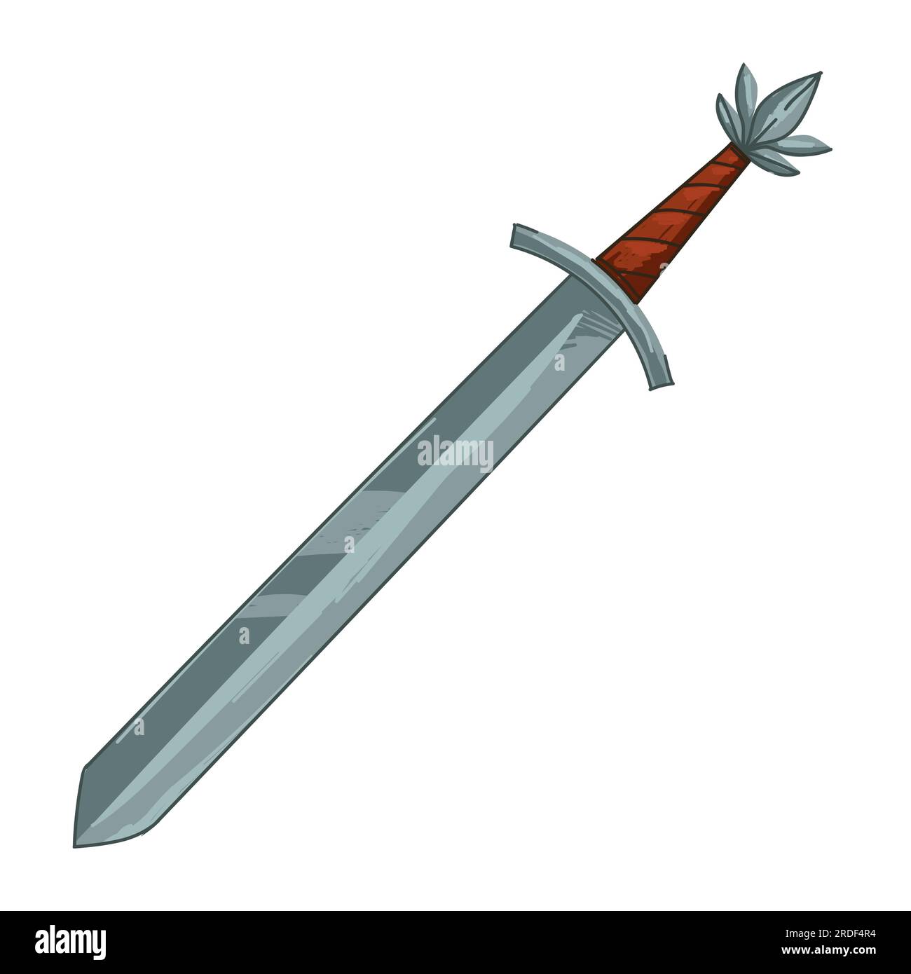 Sword of ancient times and epoch, antique exponent Stock Vector