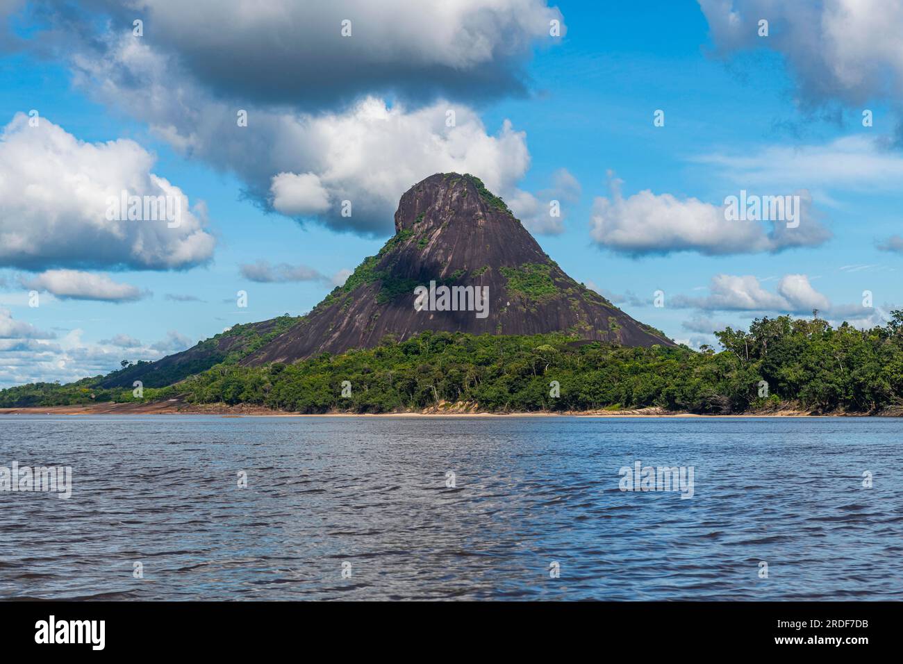 Colombia Granitic Rocks Huge granite hills, Cerros de Mavecure, Eastern Colombia Stock Photo ...