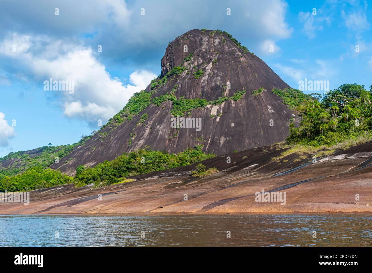 Colombia Granitic Rocks Huge granite hills, Cerros de Mavecure, Eastern Colombia Stock Photo ...