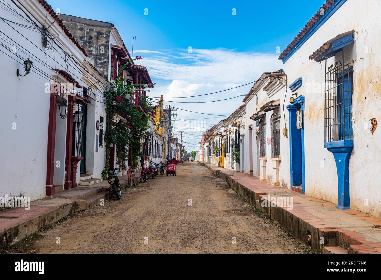 Historical center of the Unesco world heritage site, Mompox, Colombia Stock Photo