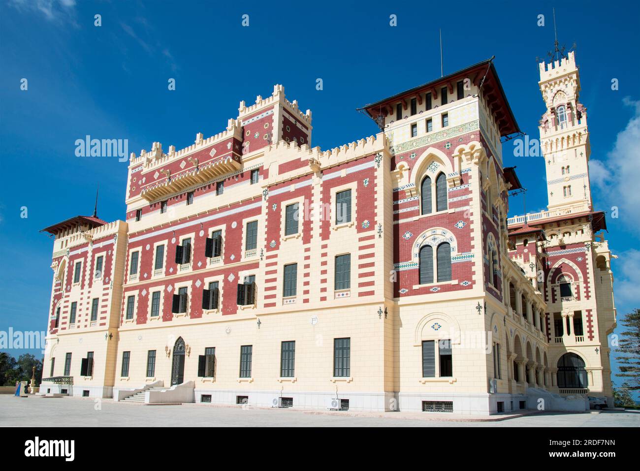 panoramic view of the Montazah palace in Alexandria Egypt Stock Photo ...
