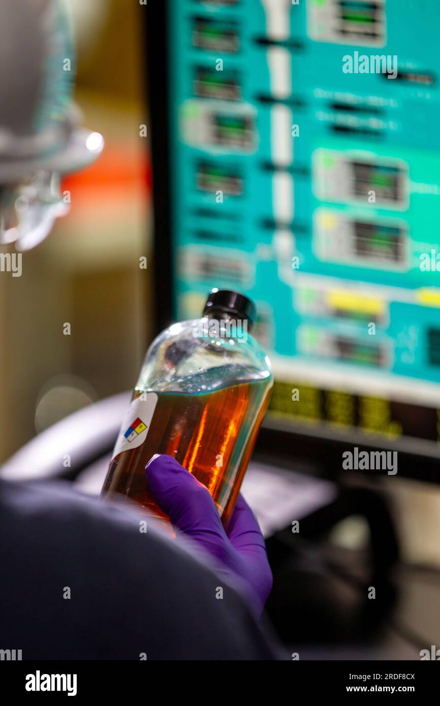 Energy lab for testing refining products Stock Photo Alamy