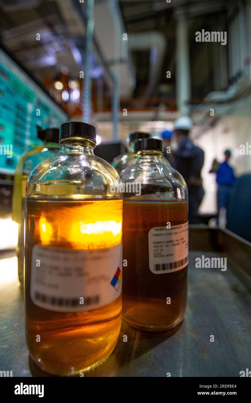 Energy lab for testing refining products Stock Photo Alamy