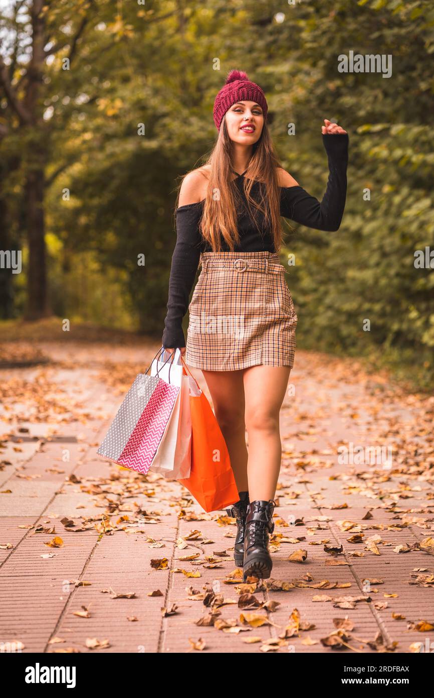 Paper bag tartan outlet skirt