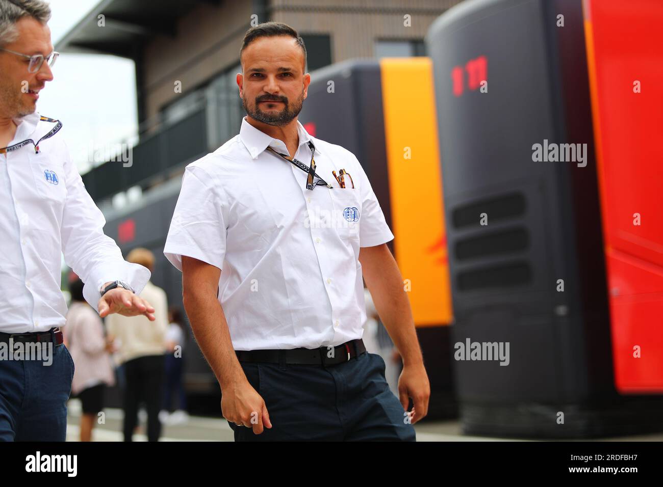 Vitantonio Liuzzi (ITA) Former F1 Driver - FIA Steward  on Paddock, Friday Jul21, FORMULA 1 QATAR AIRWAYS HUNGARIAN GRAND PRIX 2023 - Jul21 to Jul23 2 Stock Photo