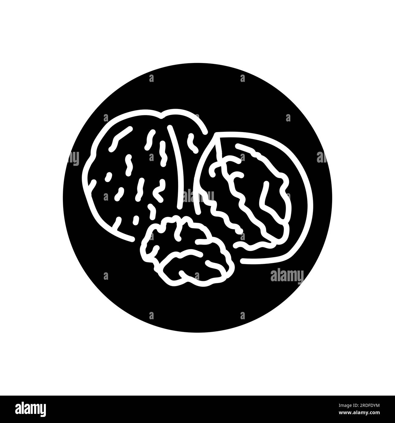 Walnut black line icon. Natural organic super food. Pictogram for web ...
