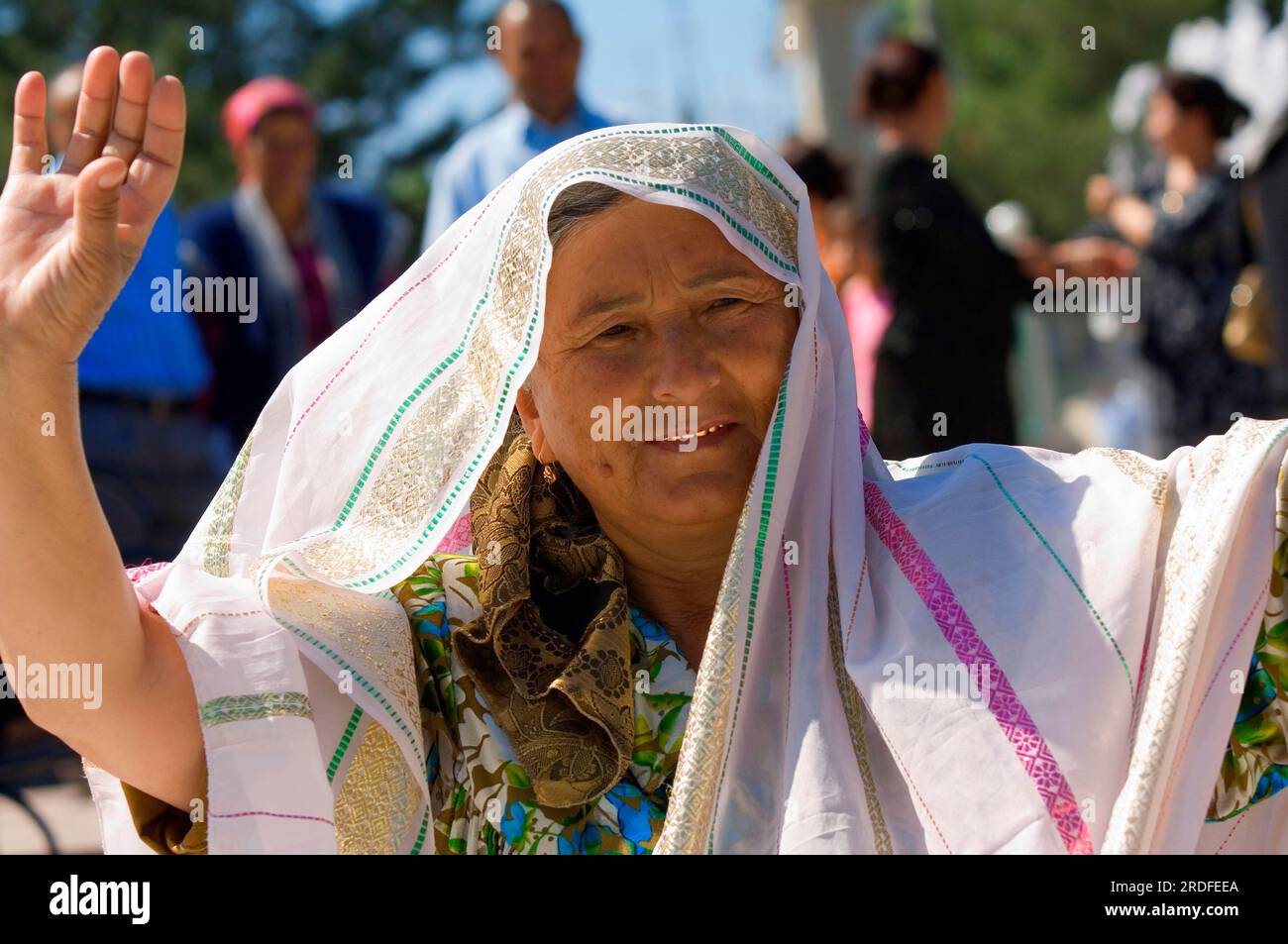 Dancing Uzbek, Samarkand, Uzbekistan Stock Photo