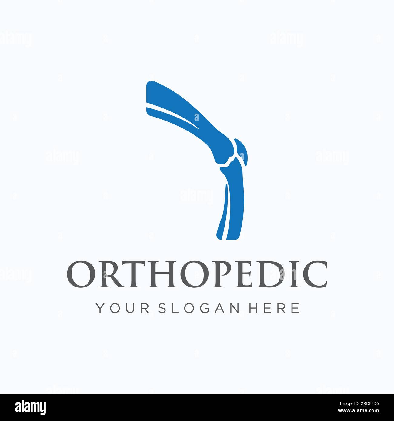 Bone or orthopedic logo design for bone care and bone health Stock