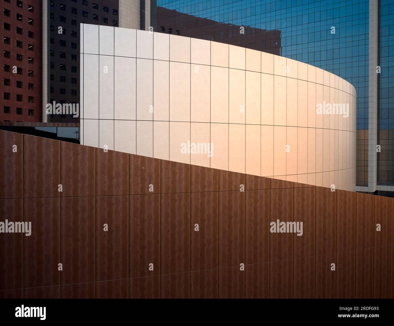 Detail of 'Club House'. Surat Diamond Bourse, Surat, India. Architect: Morphogenesis , 2023. Stock Photo