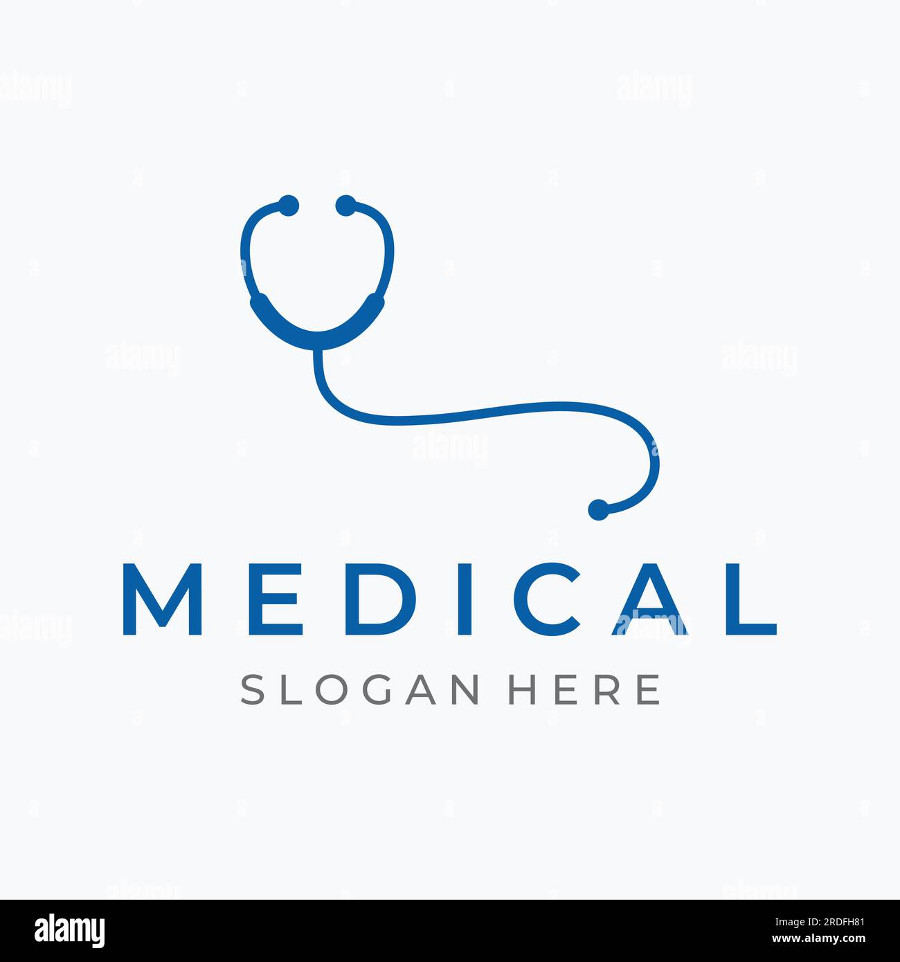 Doctor stethoscope logo design for health care with creative idea ...