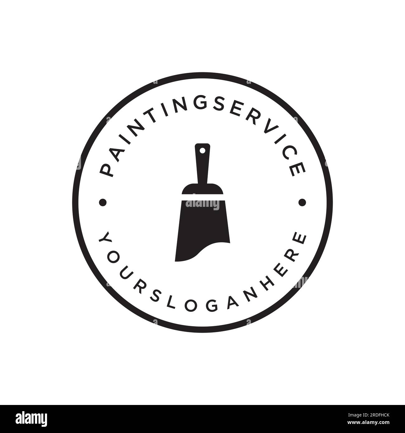 Paintbrush Logo Black And White