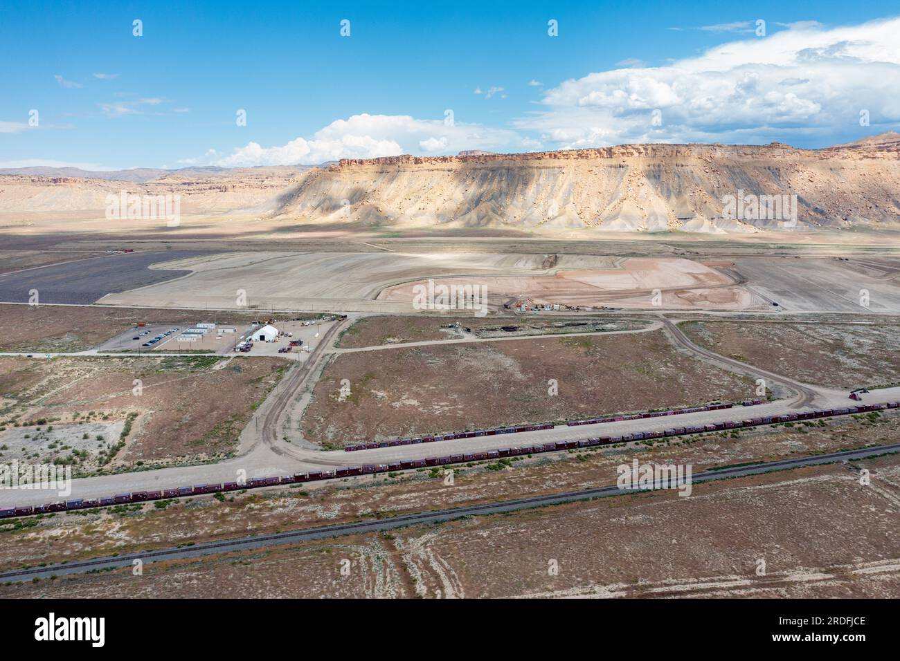 Aerial view of the UMTRA permanent deposition site for uranium tailings