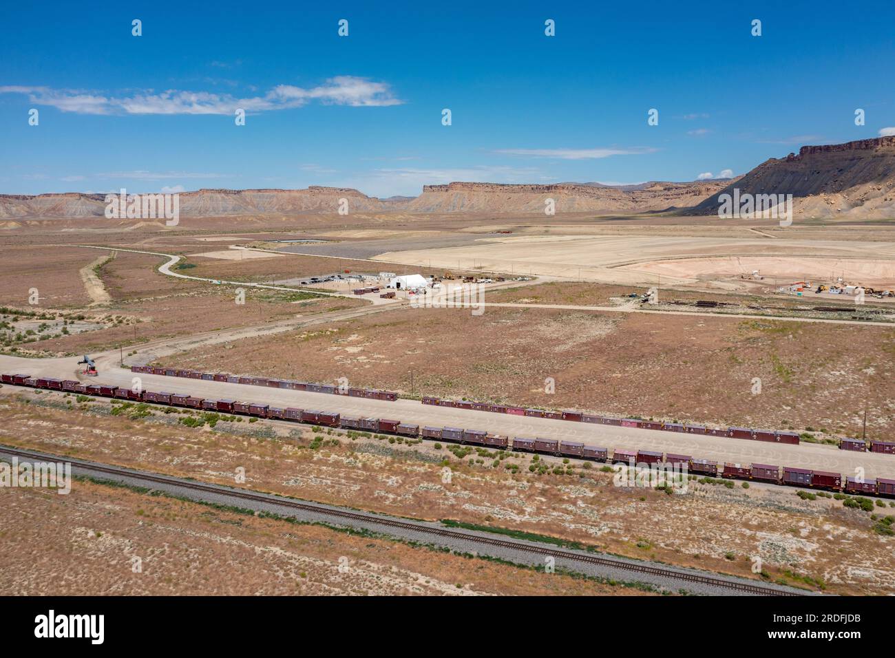 Aerial view of the UMTRA permanent deposition site for uranium tailings