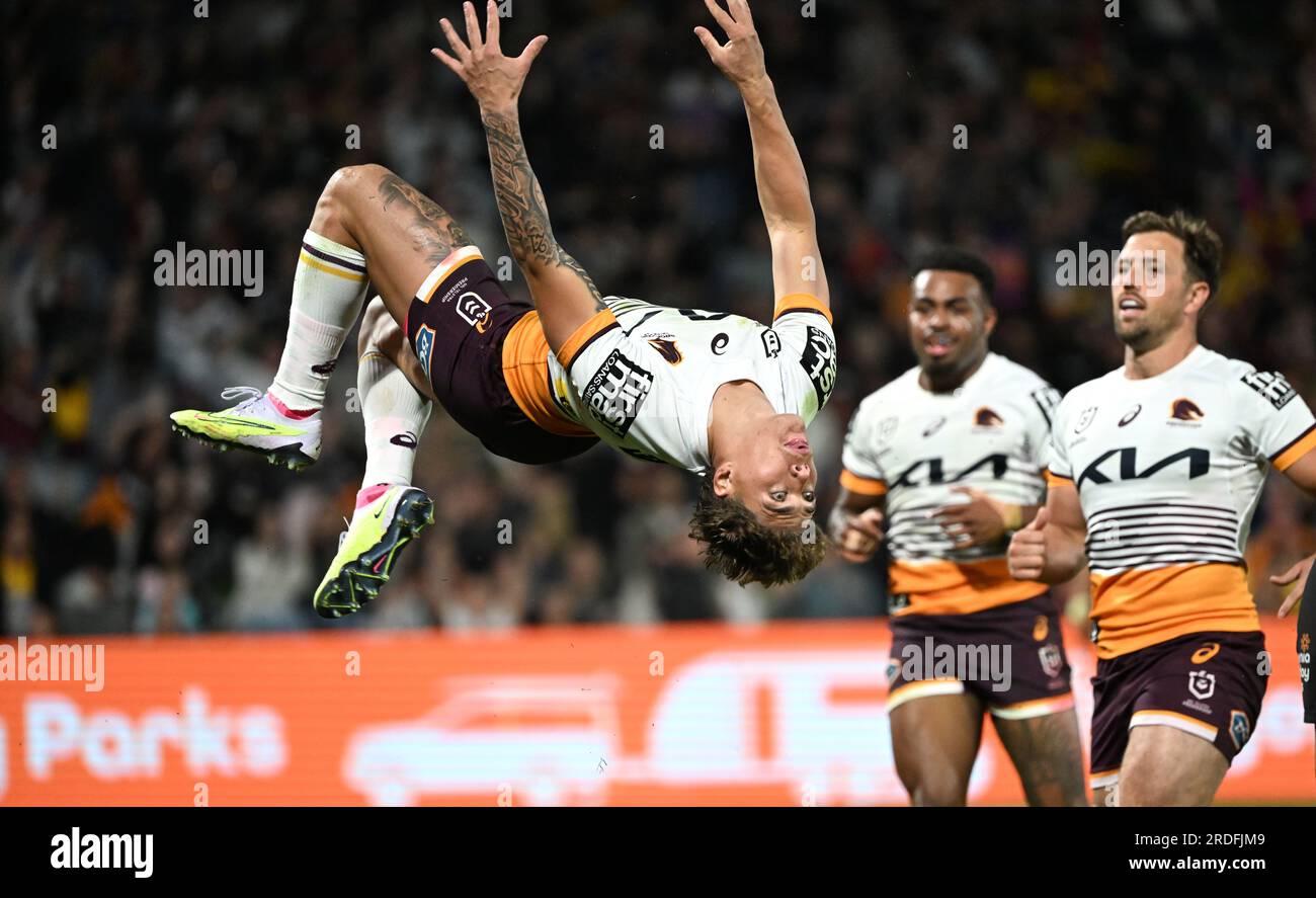 Sunshine Coast, Australia. 21st July, 2023. Reece Walsh of the Broncos