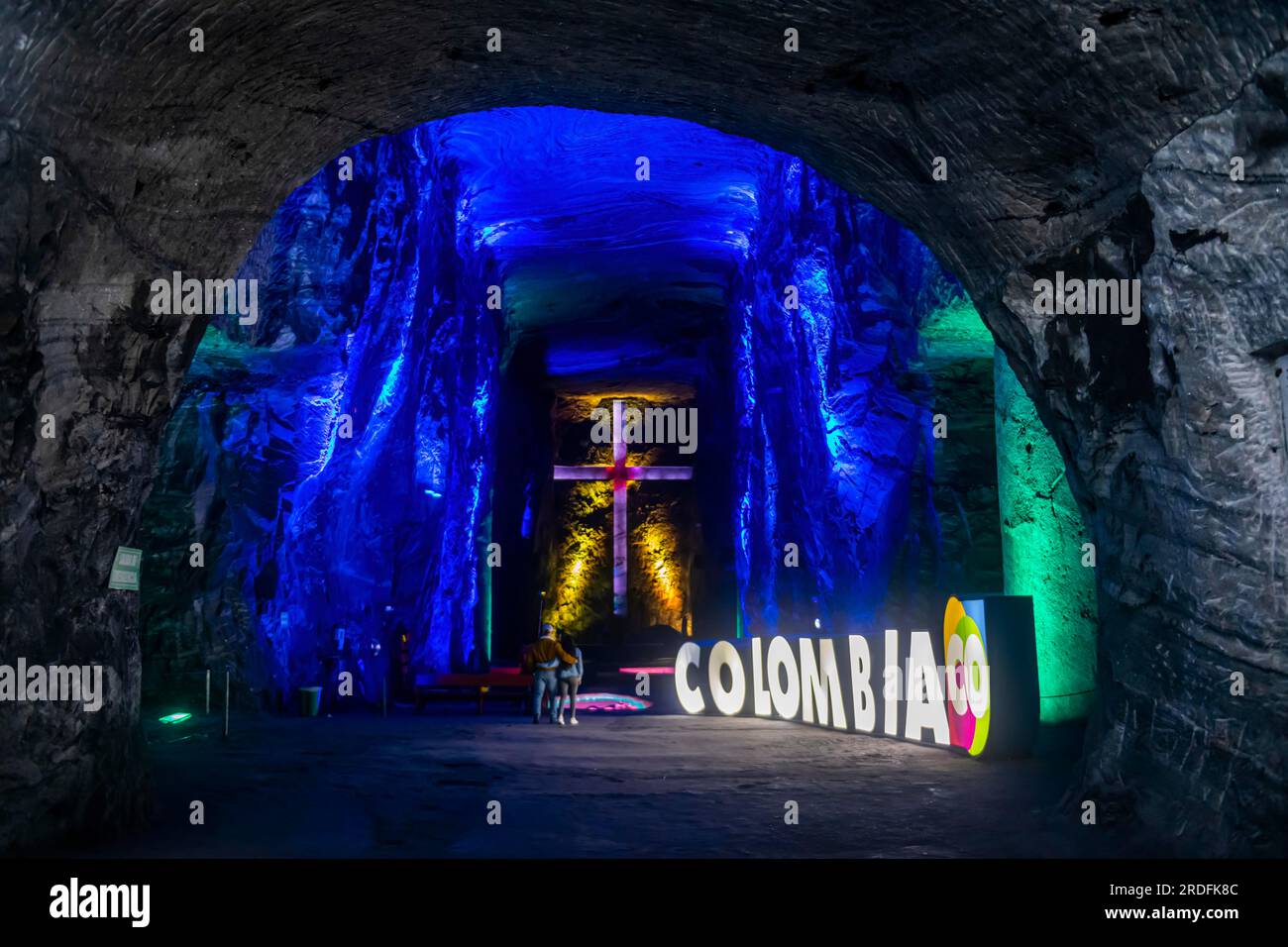 Salt cathedral of Zipaquira, Colombia Stock Photo