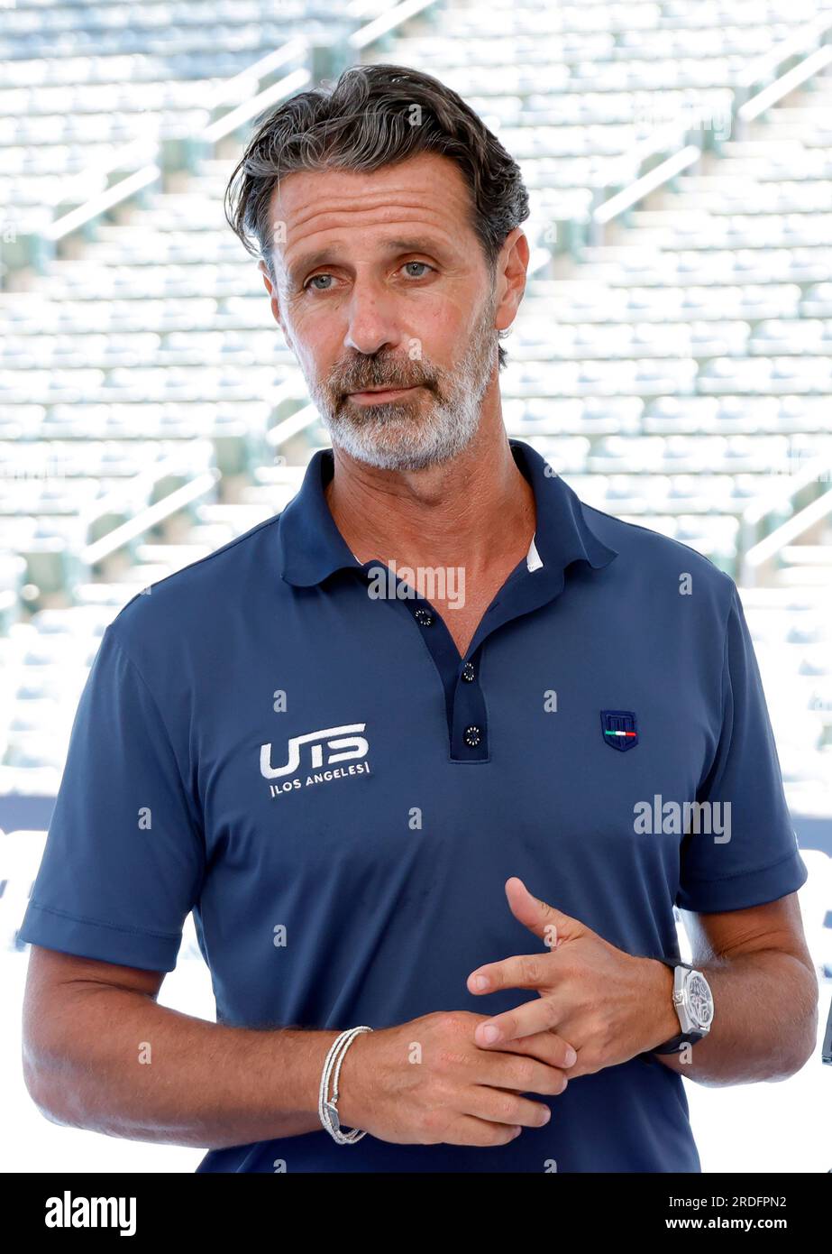 Carson, Ca. 20th July, 2023. Patrick Mouratoglou at the Ultimate Tennis