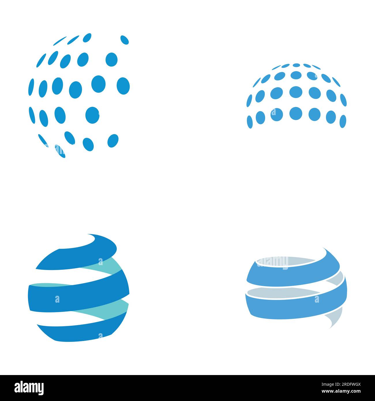 Modern globe or globe or global logo vector design.World logo with abstract shapes, lines and circles.Logos for technology, companies and businesses. Stock Vector