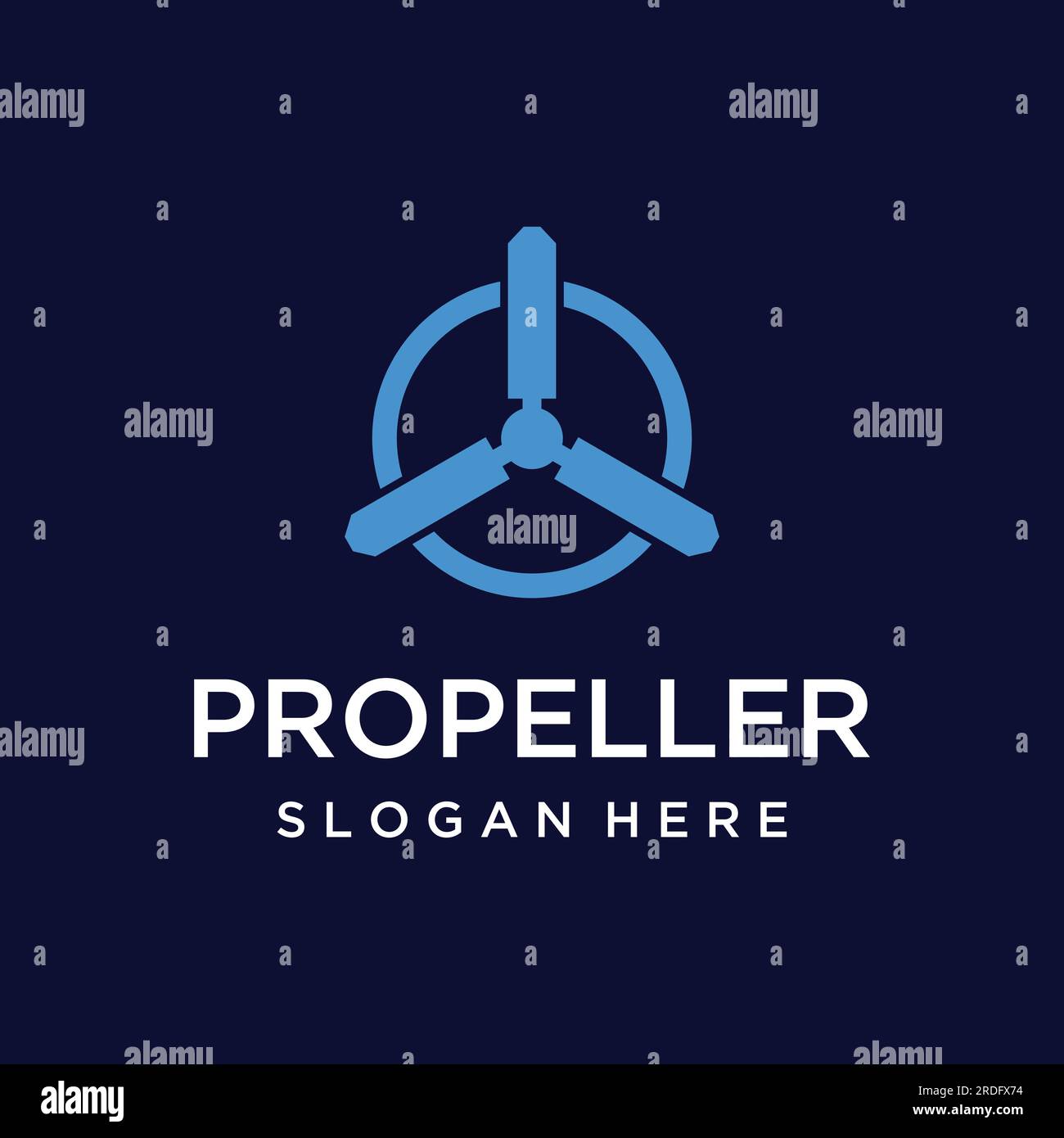 Abstract logo template propeller of airplane, windmill, fan.Logo for