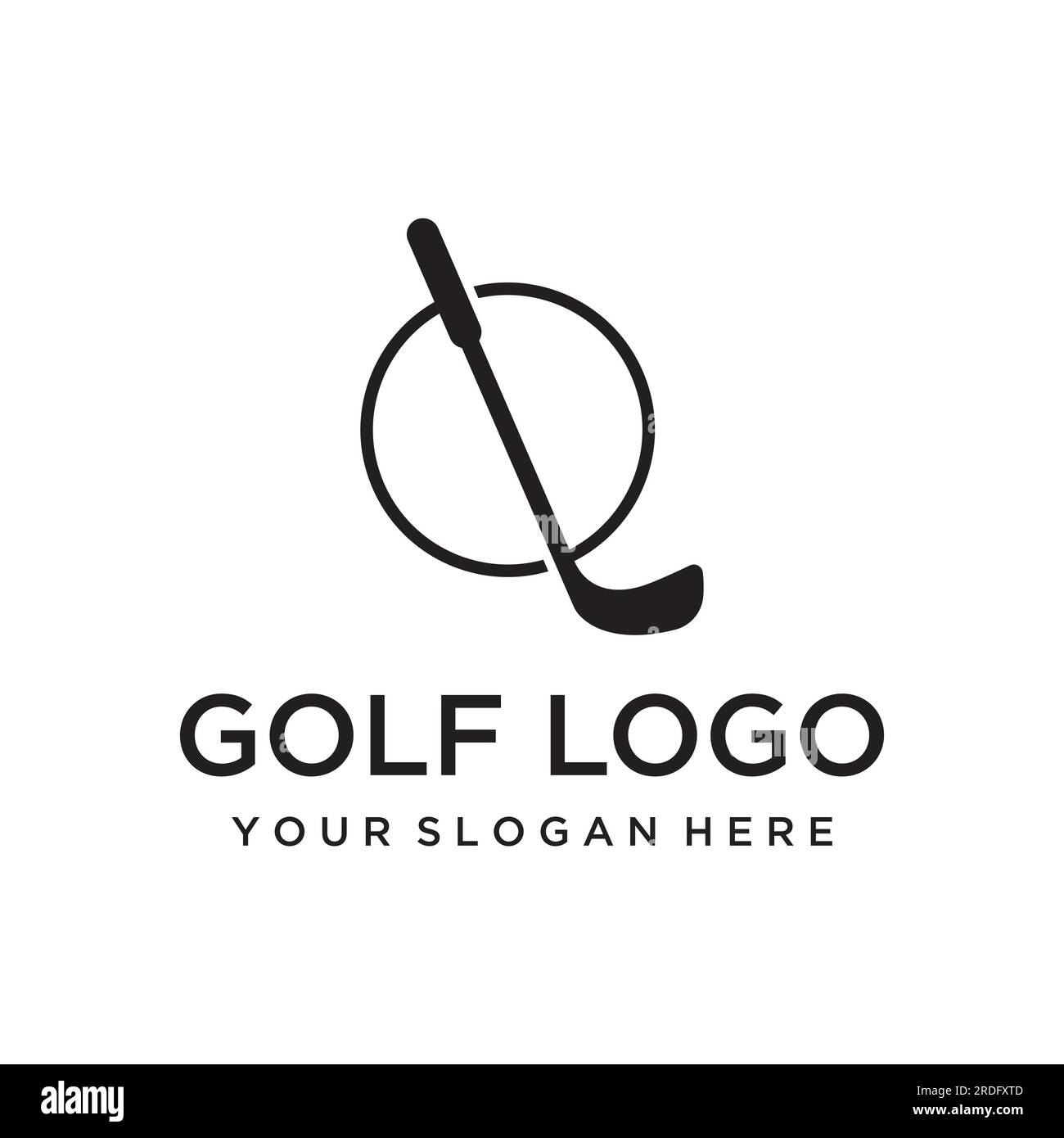 Golf Icon Crossed Golf Clubs Or Sticks With Ball On Tee Vector Illustration  Stock Illustration - Download Image Now - iStock