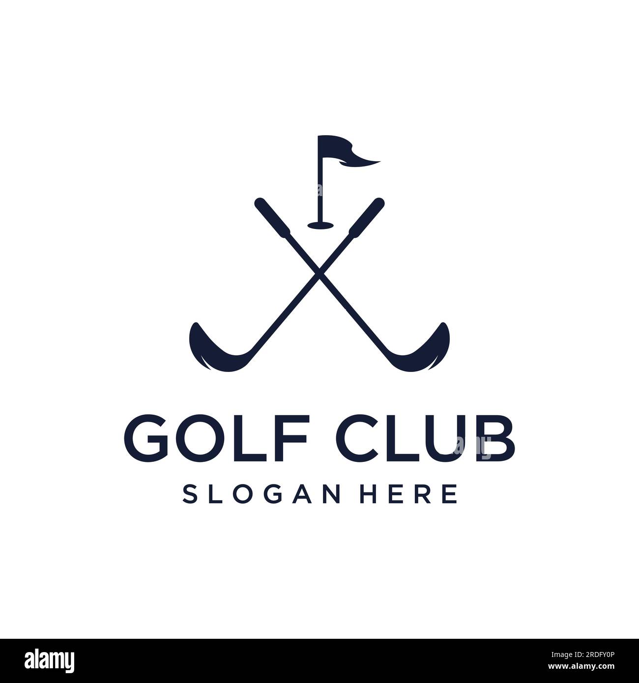 Golf ball and stick and golf course logo design. Logo for professional ...