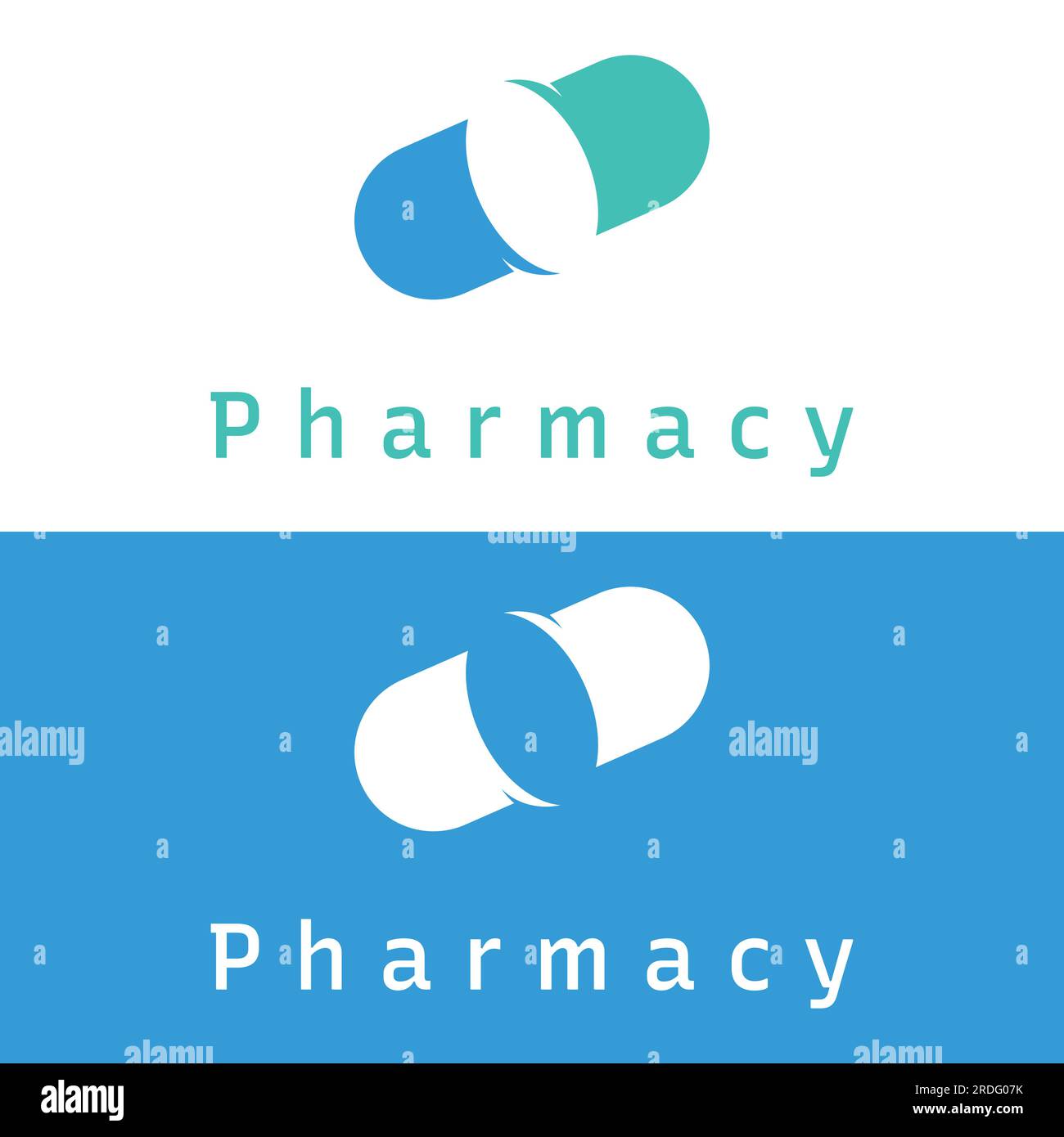 Pharmacy capsule medicine logo,logo for drug store, pharmacy,medical
