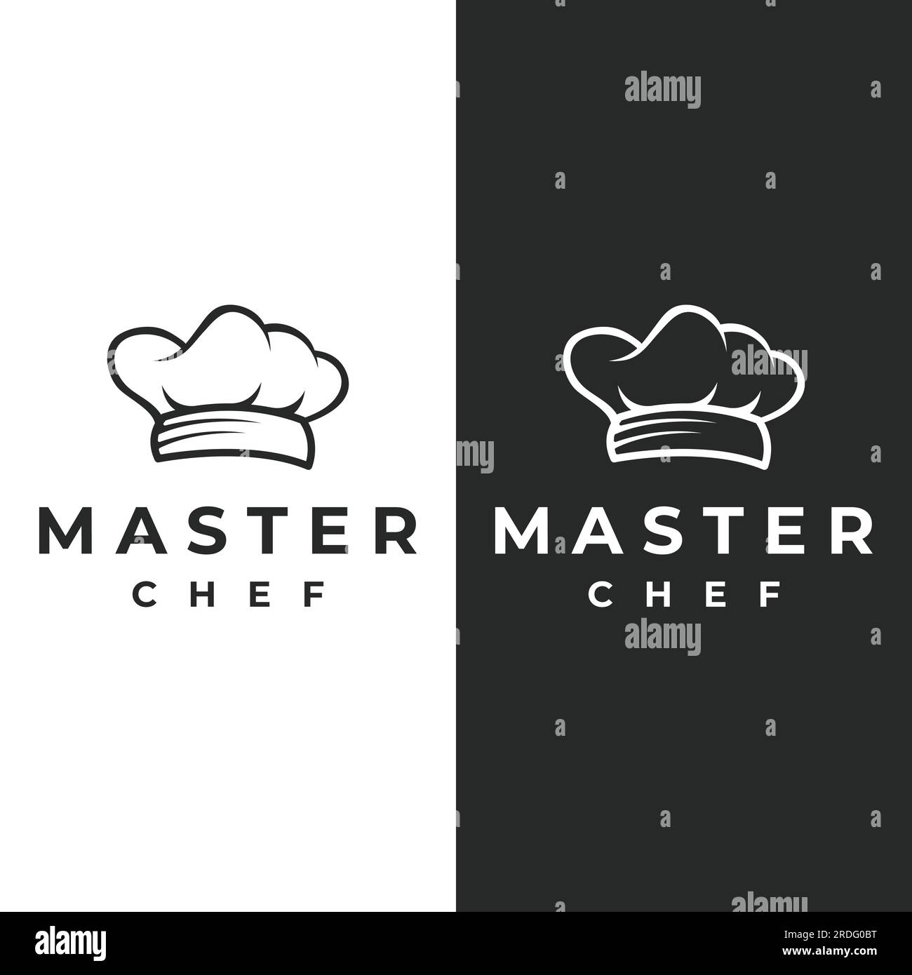 Professional chef or kitchen chef hat logo template.Logo for business