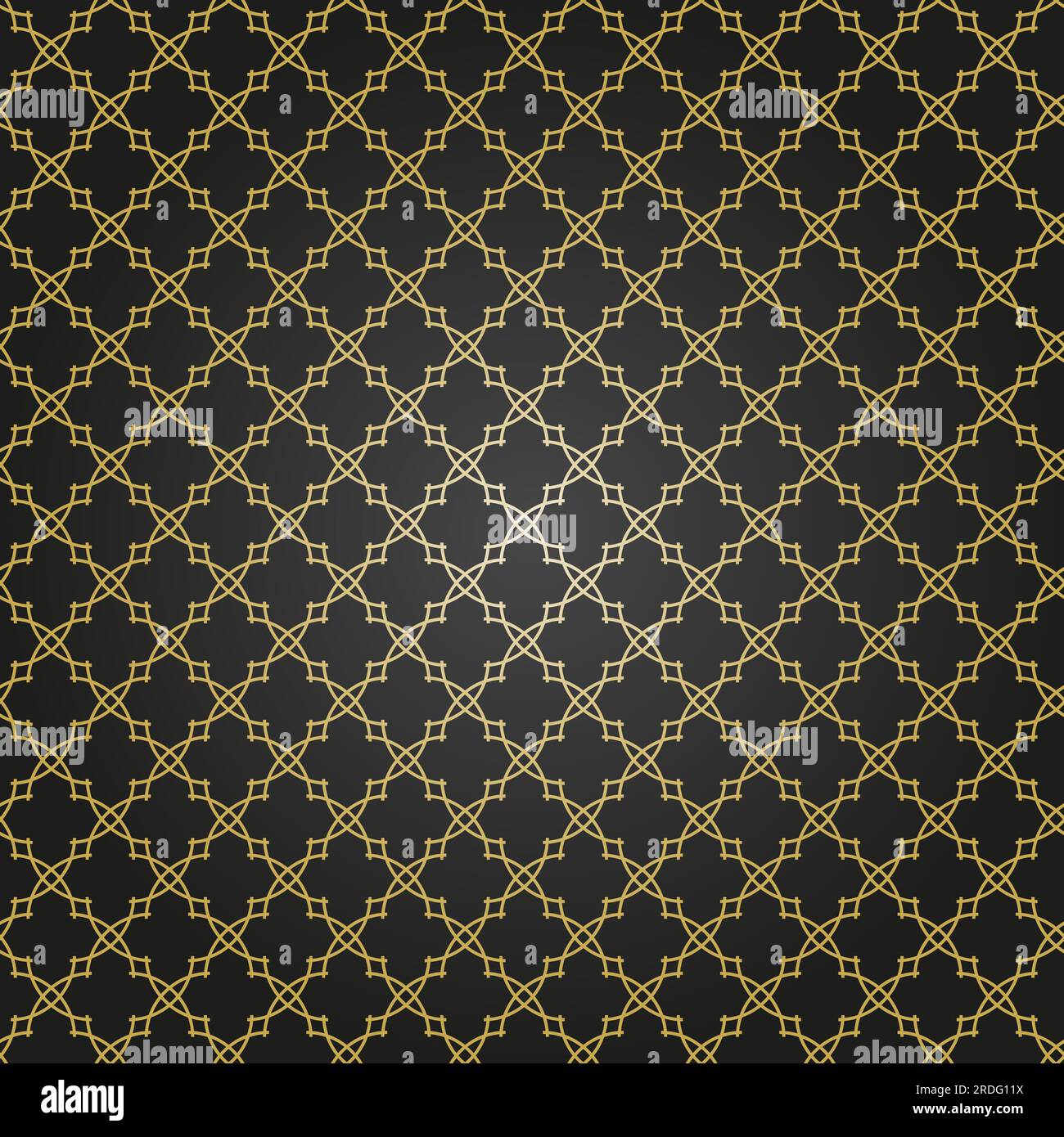 Seamless ornament in arabian style. Geometric abstract black and golden ...
