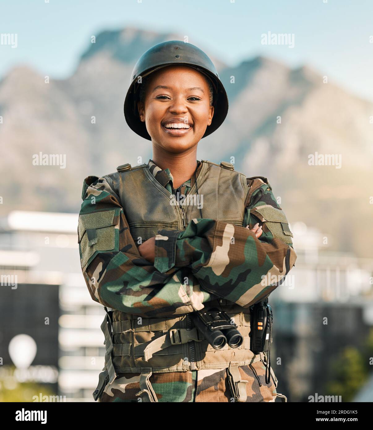 Proud man in military suit Stock Photo - Alamy