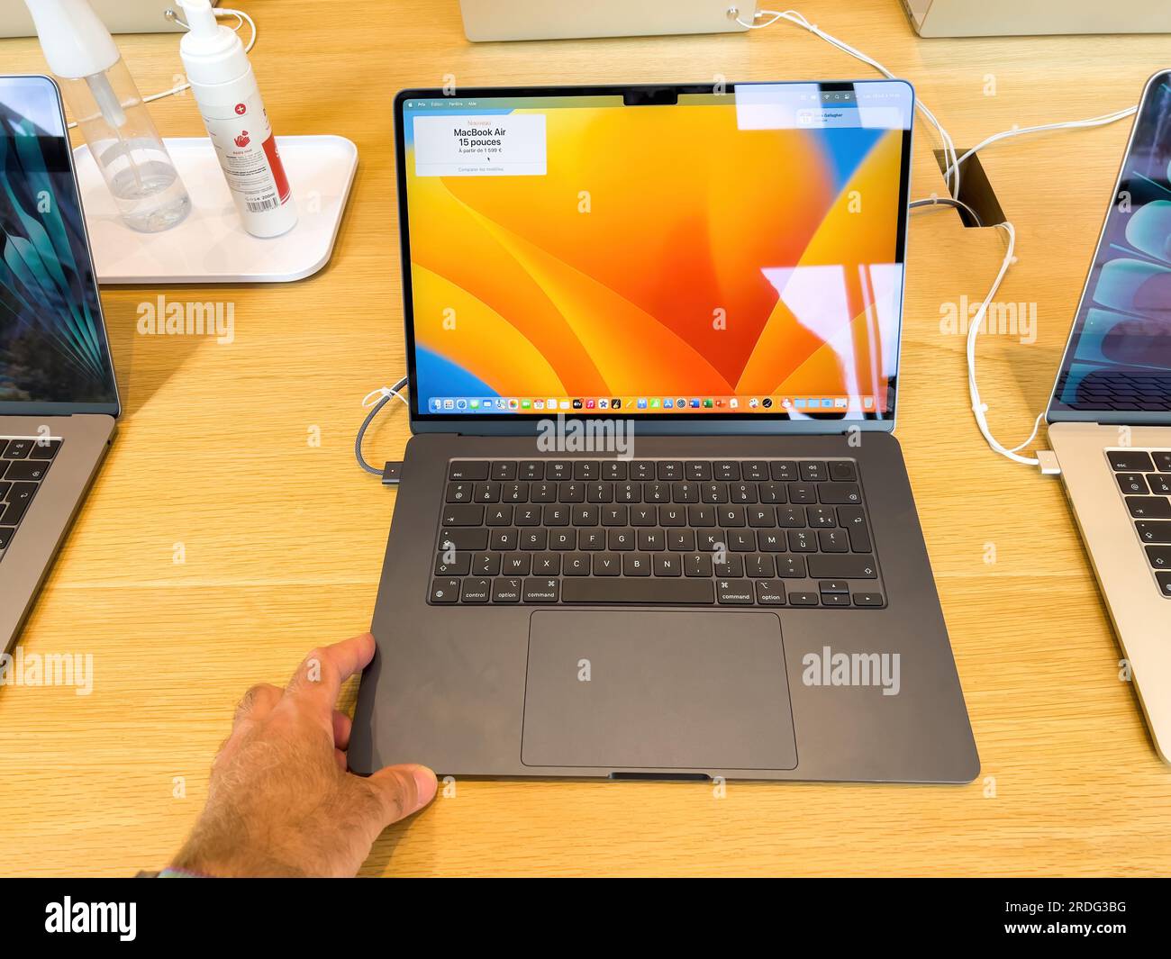 Strasbourg, France - July 10, 2023: New MacBook Air new 15-inch space ...