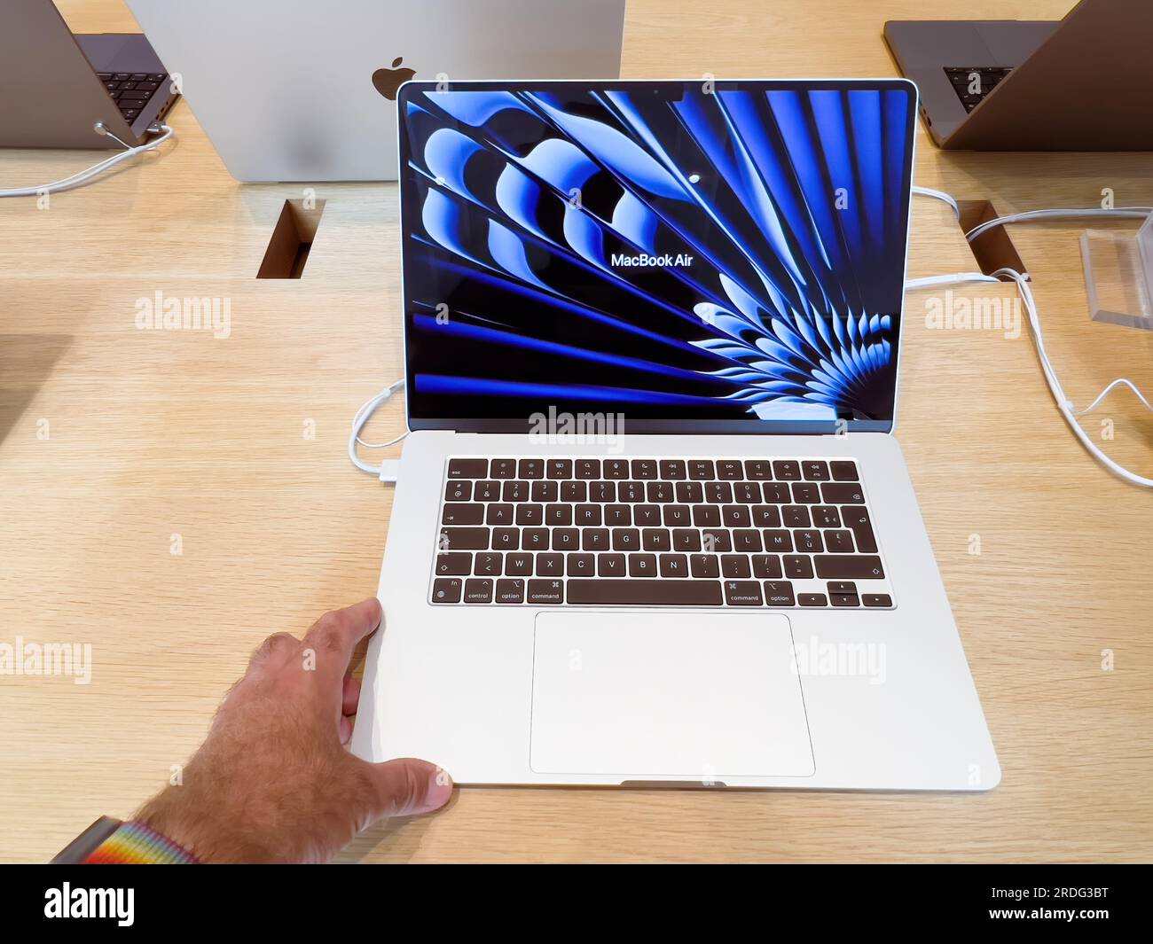 Strasbourg, France - July 10, 2023: New MacBook Air new 15-inch silver ...