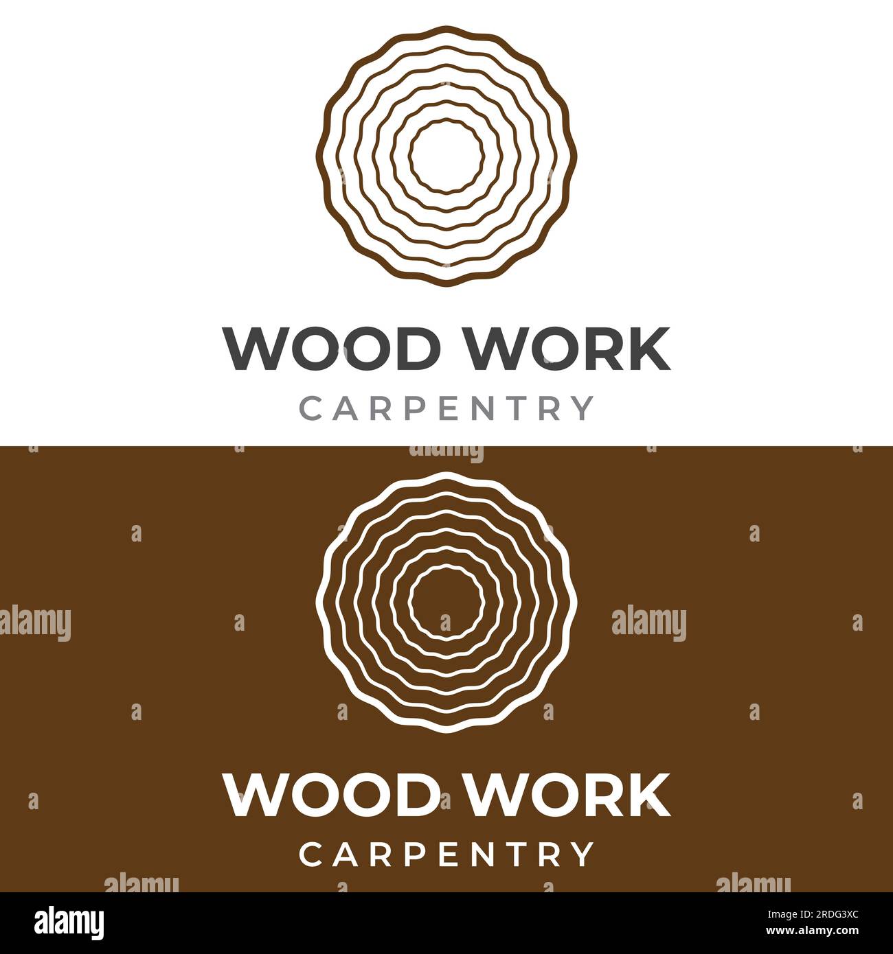 Wood and natural fiber logo design, carpenter and wood planks with saw