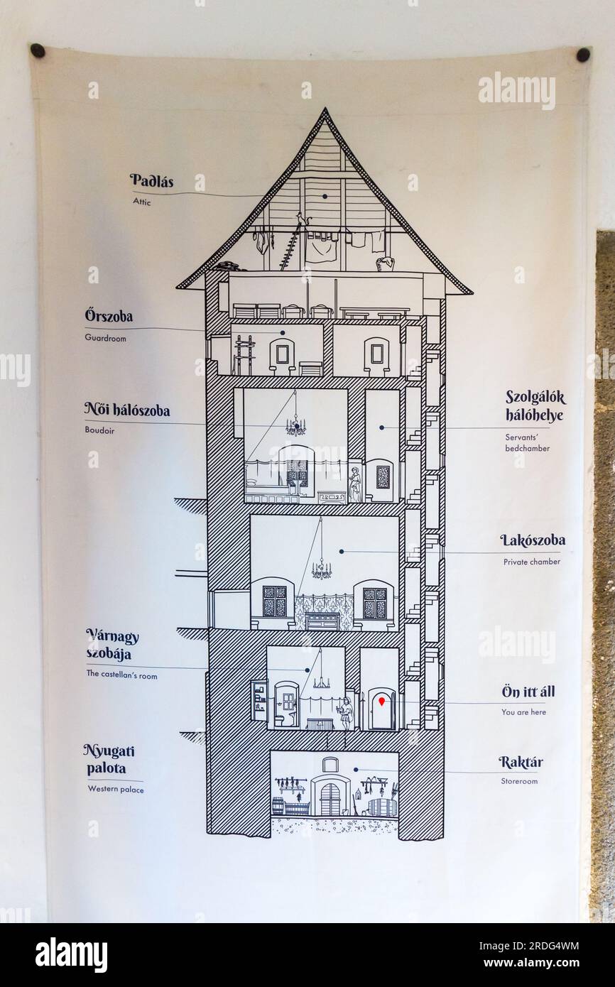 Medieval Castle Cross Section