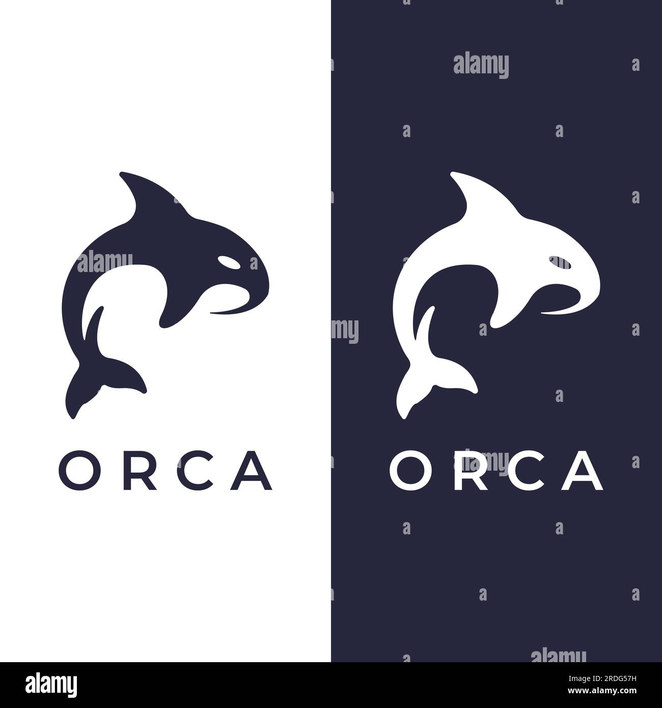 Killer whale logo Stock Vector Images Alamy