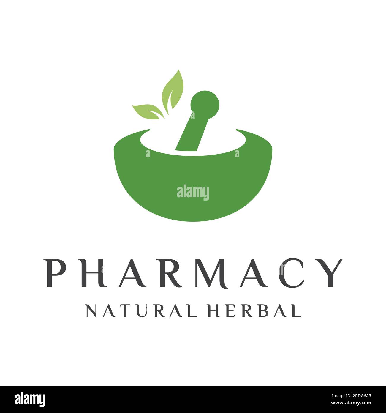 Pharmacy logo design with bowl and pounded herbal medicine. Logo for ...