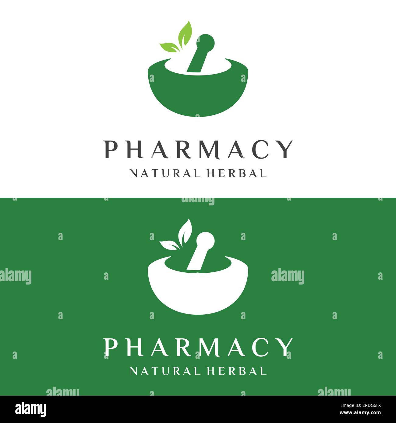 Pharmacy logo design with bowl and pounded herbal medicine. Logo for ...