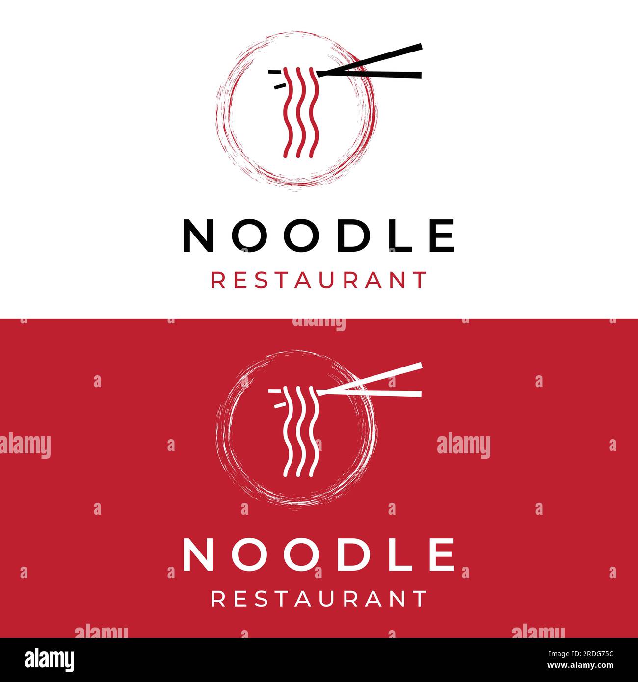 Logo design for delicious Chinese and Japanese noodle soup and ramen