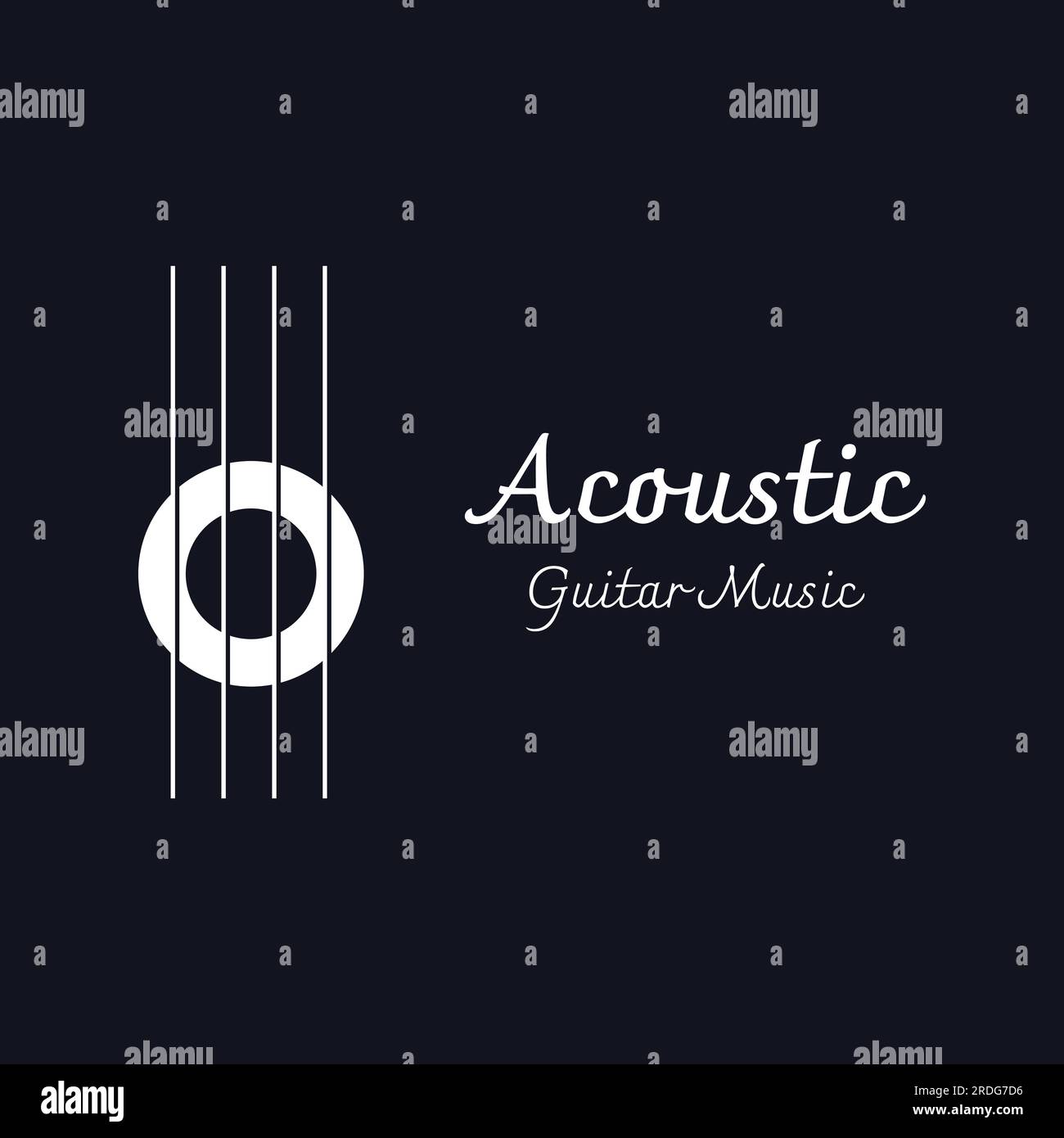 Simple shape guitar musical instrument logo, music, band, live music
