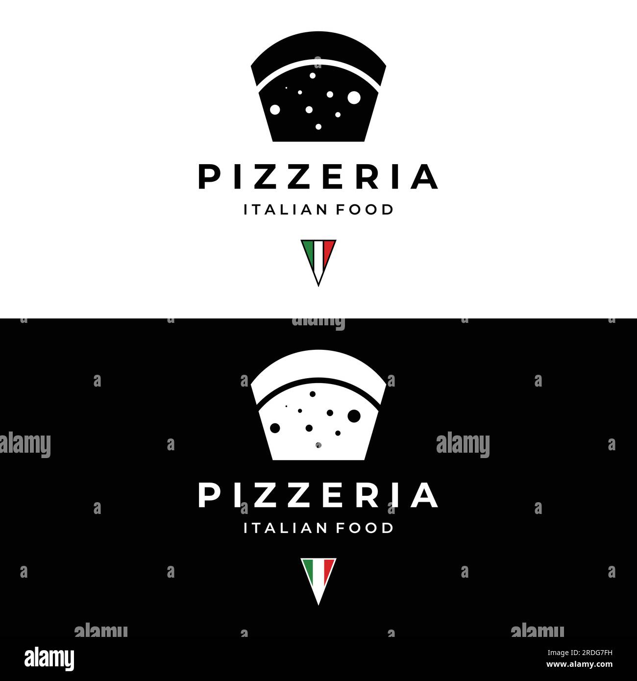Delicious and delicious italian food logo design .With vintage food