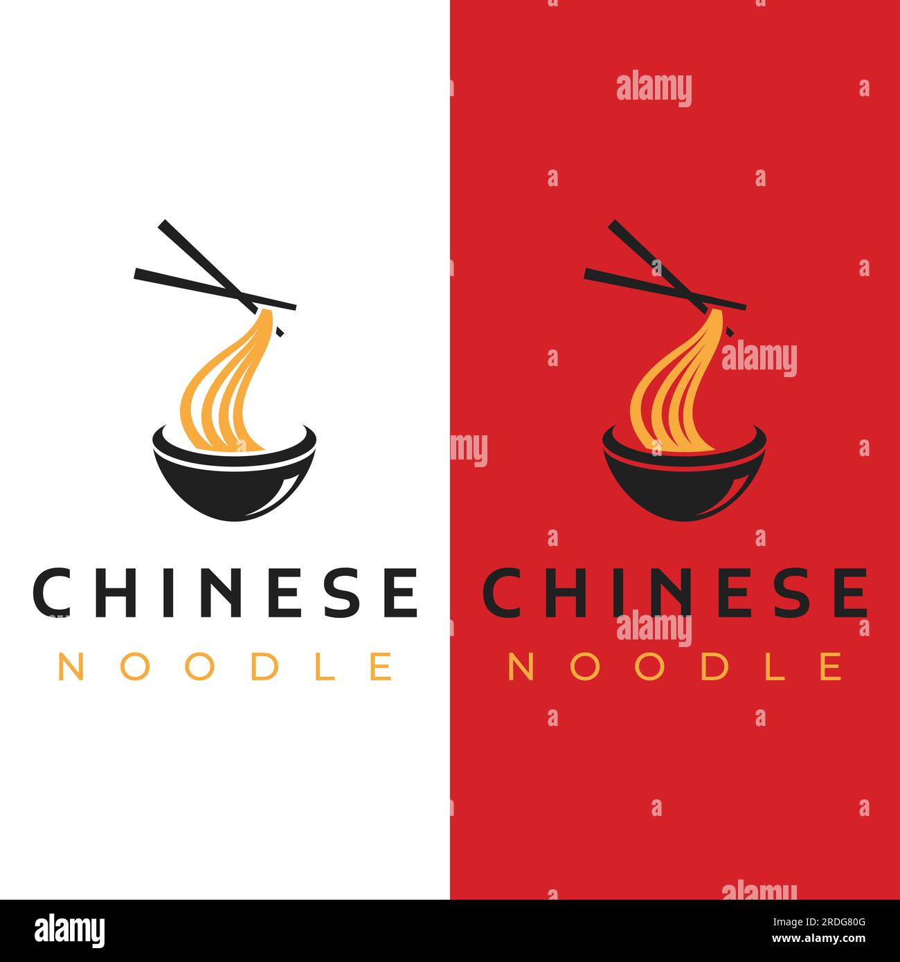 Logo design for delicious Chinese and Japanese noodle soup and ramen