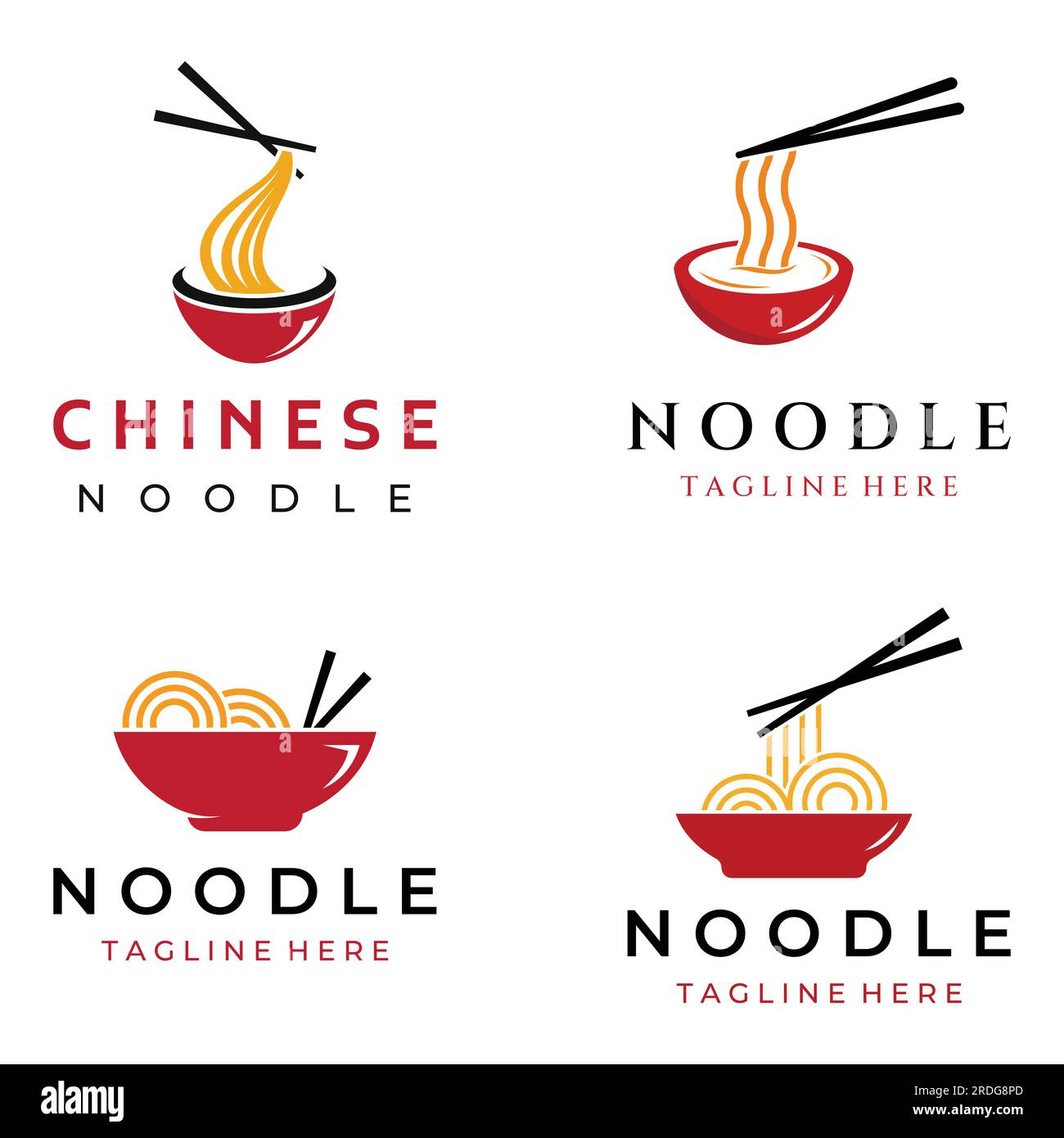 Logo design for delicious Chinese and Japanese noodle soup and ramen